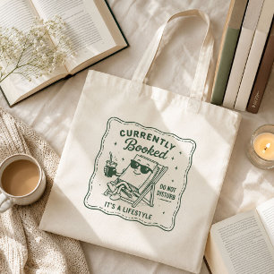 Funny Book Lover Cute Currently Booked Cosy Tote Bag