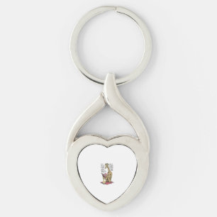 Funny Book Lover Giraffe Long Form Tall Tales Read Key Ring