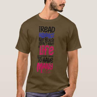 Funny Book lover Quote, Cool Book lover day for bo T-Shirt
