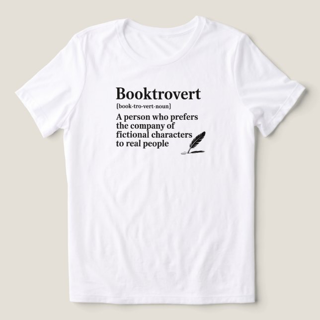 Funny Book Lover Quote Tri-Blend Shirt (Design Front)