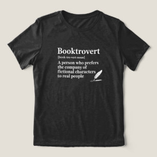 Funny Book Lover Quote Tri-Blend Shirt