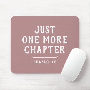 Funny Book Lover Saying Dusty Pink Custom Mouse Pad