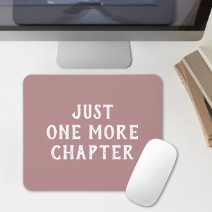 Funny Book Lover Saying Dusty Pink Mouse Pad
