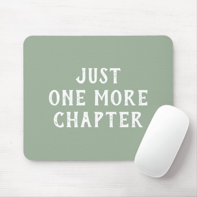 Funny Book Lover Saying Sage Green Mouse Pad (With Mouse)