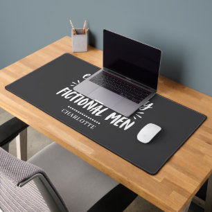 Funny Book Lover Saying Typography Personalised Desk Mat