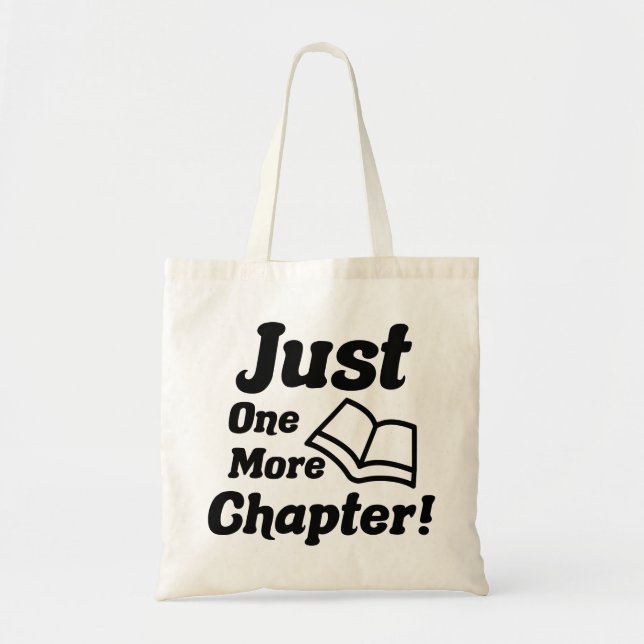 Funny Book Lover Tote Bag (Front)