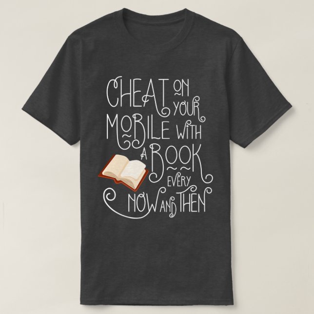 Funny Book Lovers and Bookworm  T-Shirt (Design Front)