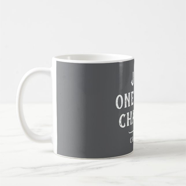 Funny Book Lover's Saying Quote Personalised Coffee Mug (Left)