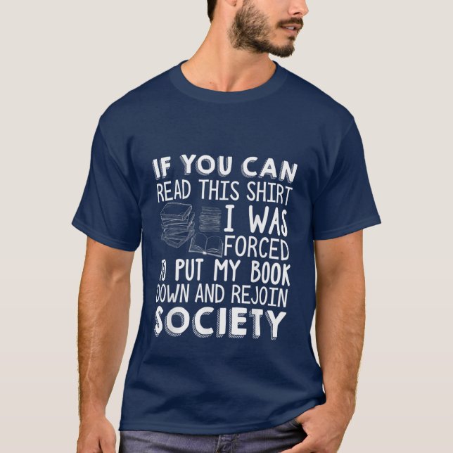 funny book lovers word art T-Shirt (Front)