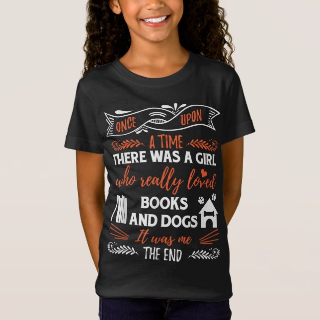 Funny Book Reader Dog Lover Beautiful Cute Gift T-Shirt (Front)