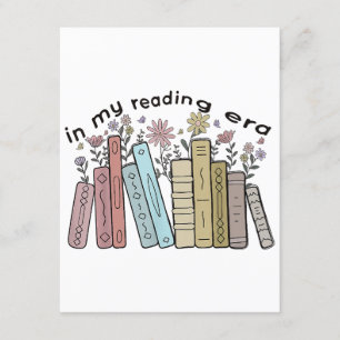Funny Book Reader Quote In My Reading Era Groovy L Enclosure Card