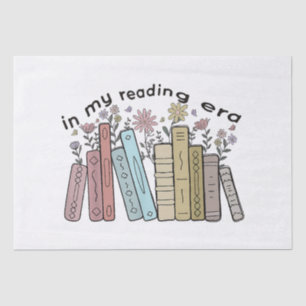 Funny Book Reader Quote In My Reading Era Groovy L Tissue Paper