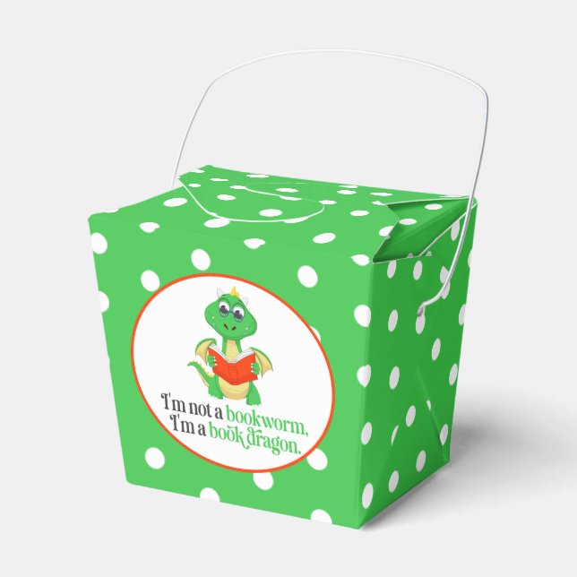 Funny Book Reading - Bookworm Favour Box (Front Side)