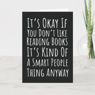 Funny Book Reading Cards Humor Reader Library