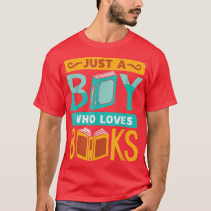 Funny Book Reading Graphic Boys Men Book Lovers Li T-Shirt