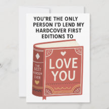 Funny Bookish Birthday card perfect for book lover