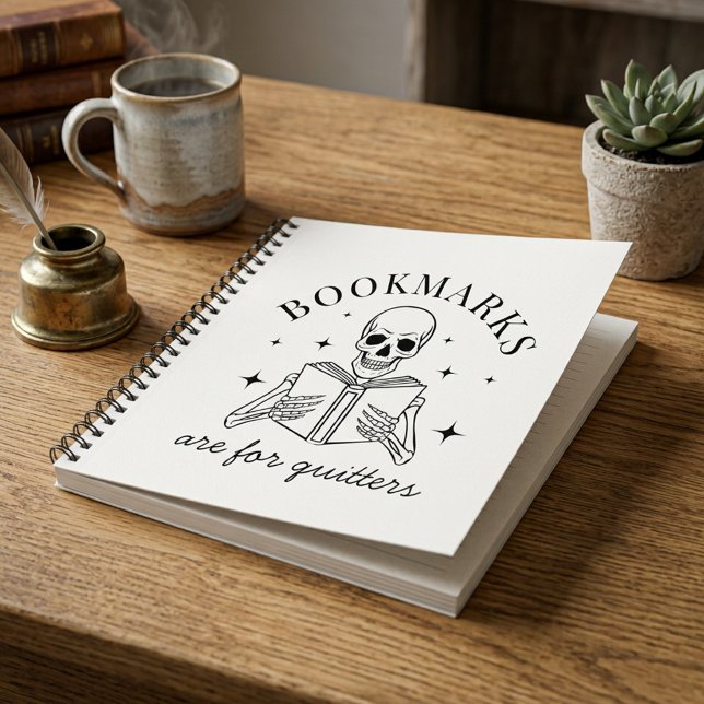 Funny Bookmarks Are For Quitters Spiral Notebook (Creator Uploaded)