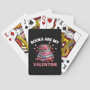 Funny Books Are My Valentine Playing Cards
