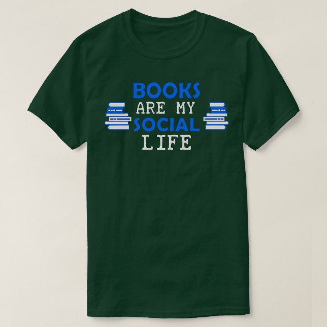 Funny Books Face Mask T-Shirt (Design Front)
