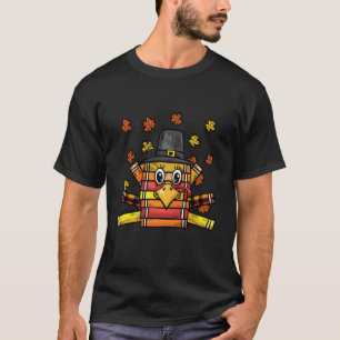 Funny Books Turkey Read Teacher Women Men Fall Tha T-Shirt