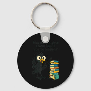 Funny Bookworm 6 7 Meme Design _ Reading Nights Hu Key Ring