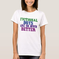 Funny Bookworm Fictional Boys are So Much Better