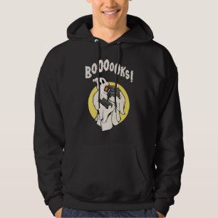 Funny Bookworm Ghost Halloween Costume Boooooks Hoodie