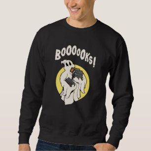 Funny Bookworm Ghost Halloween Costume Boooooks Sweatshirt