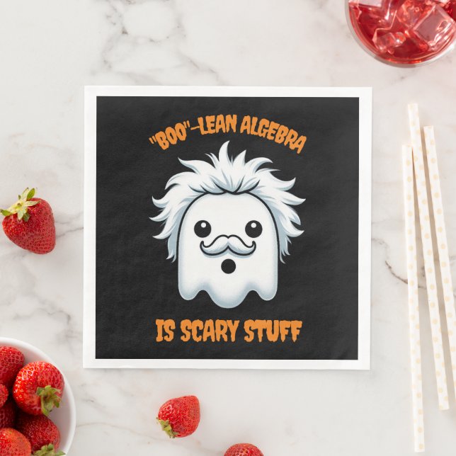 Funny Boolean Algebra is Scary Stuff Napkin (Insitu)