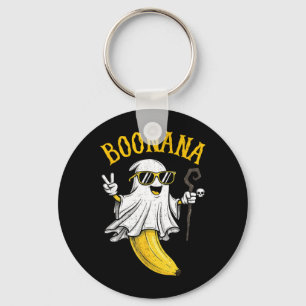 Funny Boonana Sunglasses Cute Boo Funny Halloween Key Ring
