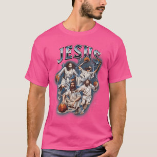 Funny Bootleg He Is Rizzin Jesus Basketball Christ T-Shirt