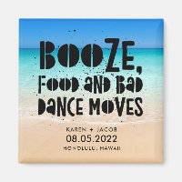 Funny Booze Food Bad Dance Moves Beach Wedding