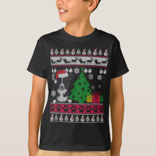 Funny Border Collie Christmas Ugly Sweater Dog Lov