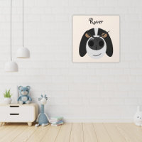 Funny border collie dog cartoon