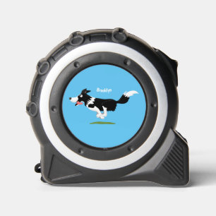 Funny Border Collie dog running cartoon 1