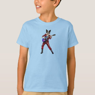 Funny Border Collie Rock Star Kids' T-Shirt