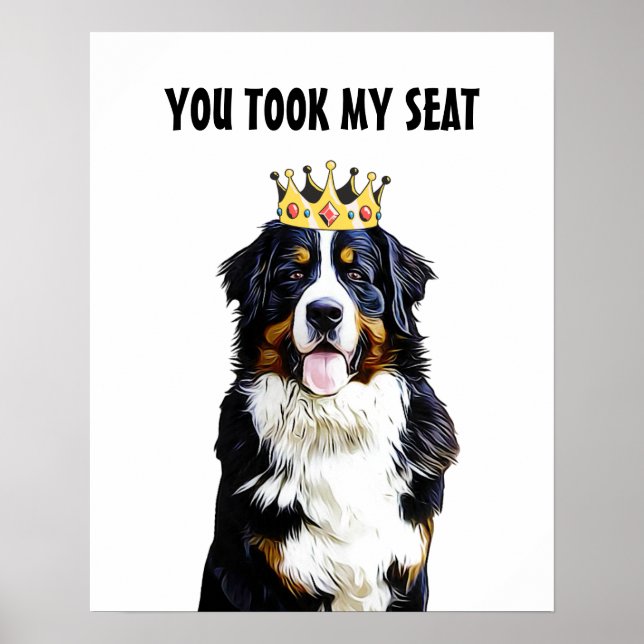 Funny Border Collie Toilet Wall Art (Front)
