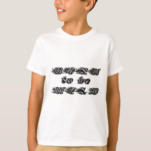 Funny Born to be Wild Zebra Wildlife Typography T-Shirt