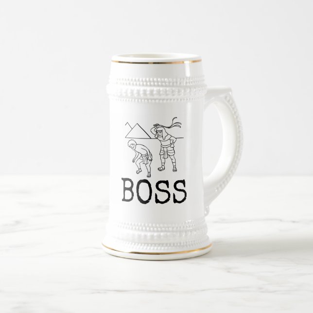 FUNNY BOSS BEER STEIN, WHIP BEER STEIN (Front Right)