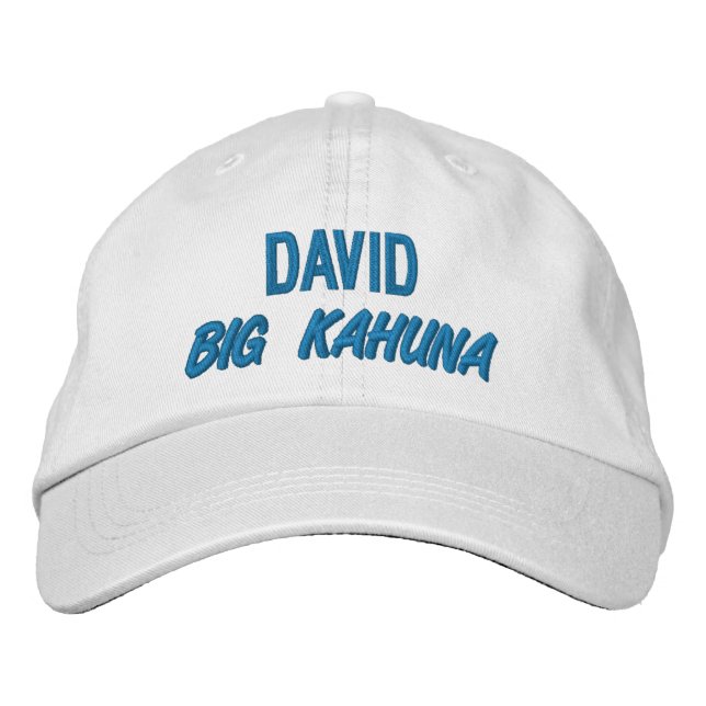Funny BOSS Big Kahuna Hat with Custom Name V09 (Front)