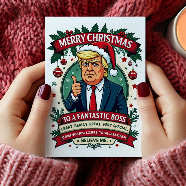 Funny Boss Christmas Card (Funny Boss Christmas Card)