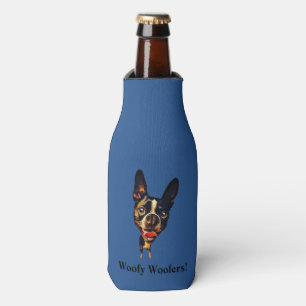 Funny Boston Terrier Bottle Cooler