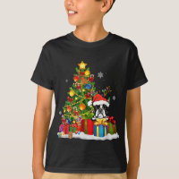 Funny Boston Terrier Christmas Tree Light Dog Xmas