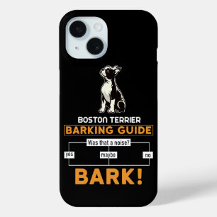 Funny Boston Terrier Dog iPhone 15 Case