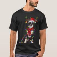 Funny Boston Terrier Dog Tree Christmas Lights Xma