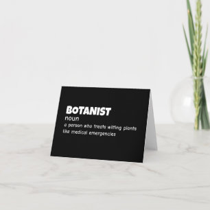 Funny Botanist Definition Thank You Card