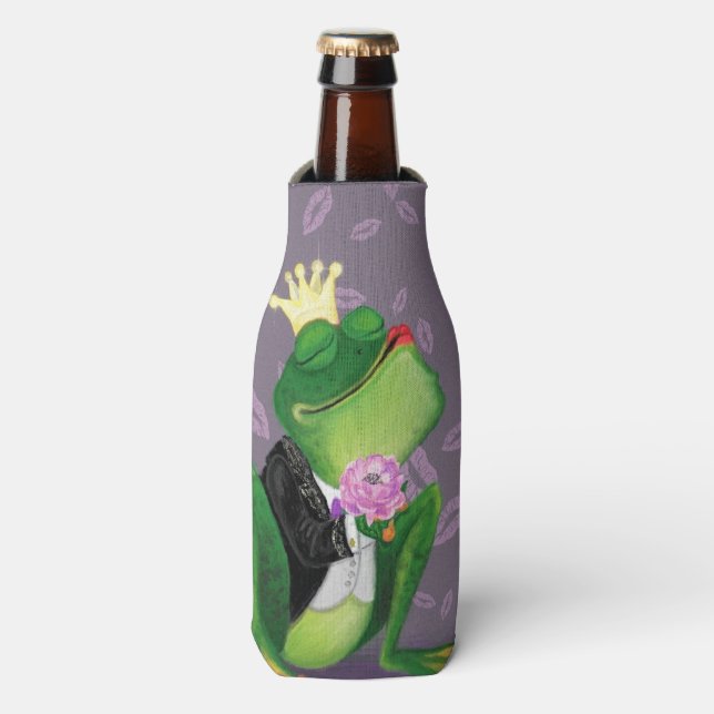 Funny Bottle Cooler with Frog Prince (Bottle Front)