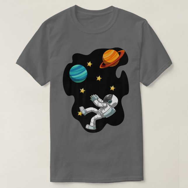 Funny Bouldering Astronaut  T-Shirt (Design Front)