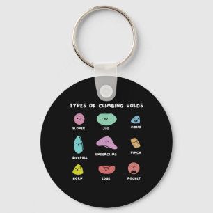Funny Bouldering Boulderer Indoor Rock Wall Climbe Key Ring