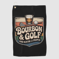 Funny Bourbon Golf Golfer Dad Gift